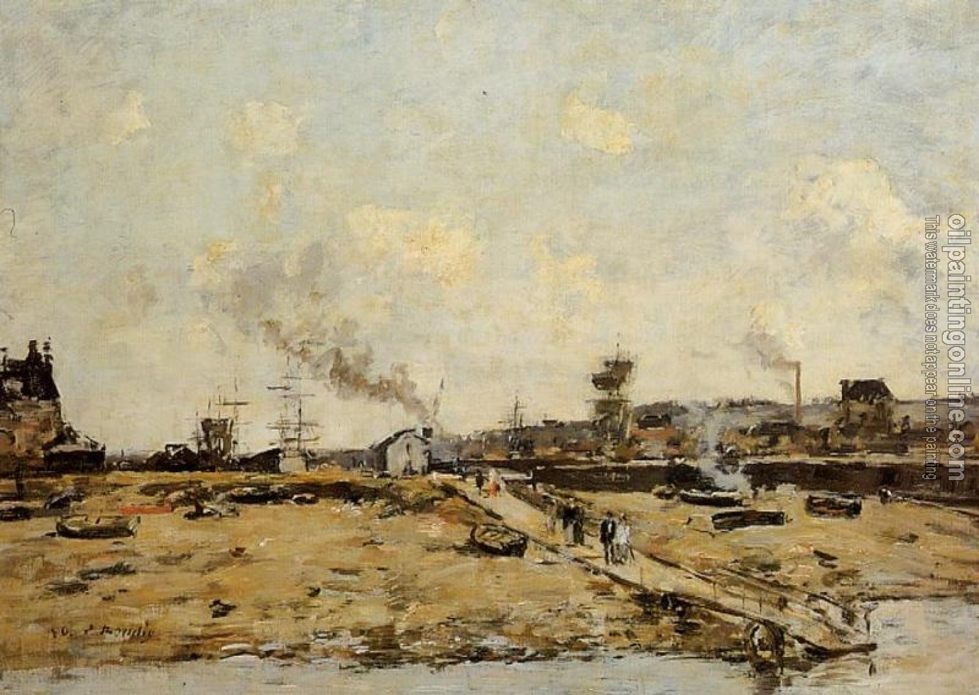 Boudin, Eugene - Trouville, the Ferry to Deauville